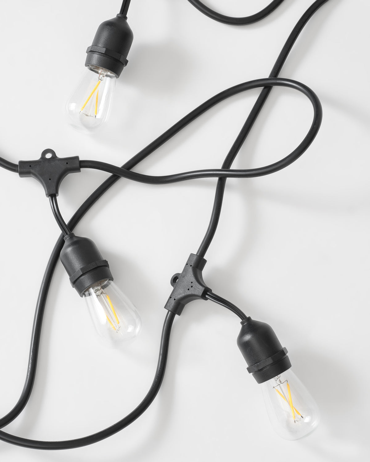 Glowmere Ambience Pro 1W LED Edison Plug In String Lights overall view