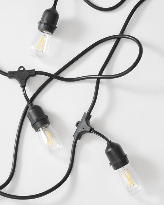 Glowmere Ambience Pro 1W LED Edison Plug In String Lights overall view