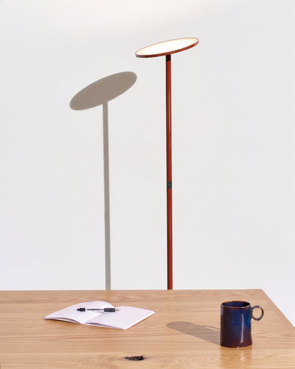 Glowmere Sky Torchiere LED Floor Lamp in red