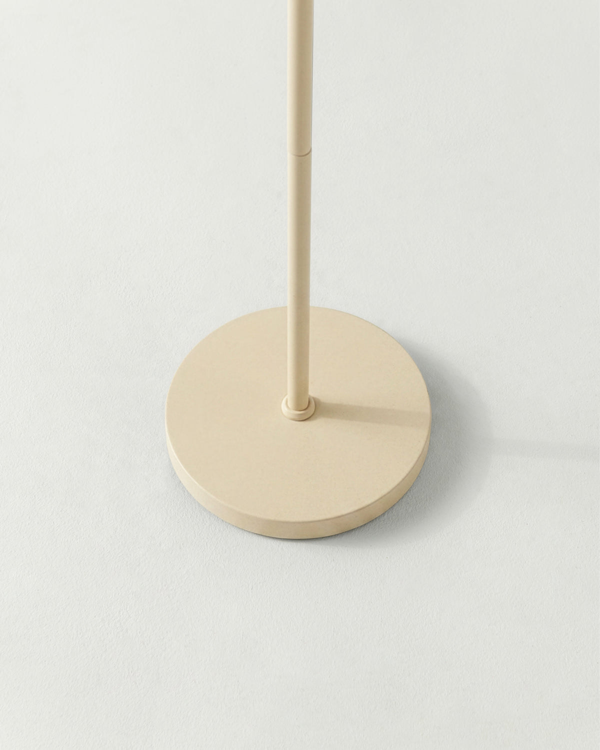 Glowmere Swoop Asymmetrical Pivoting Head Floor Lamp in cream